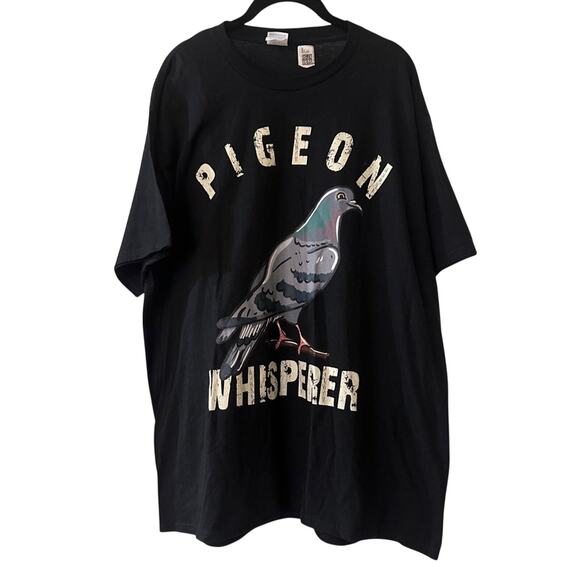 NWOT port and company black pigeon whisper graphic tee size XL - Picture 1 of 6